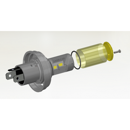 R2, P45t LED 150w*, Série TWIN CLASIC JAUNE, ventilé
