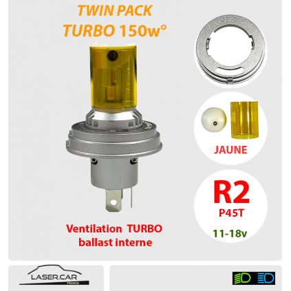 R2 P45T CODE EUROPEN  JAUNE POUR VEHICULE CLASSIQUE